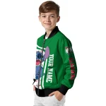 customized boston celtics stitch laughing green bomber jacket best selling