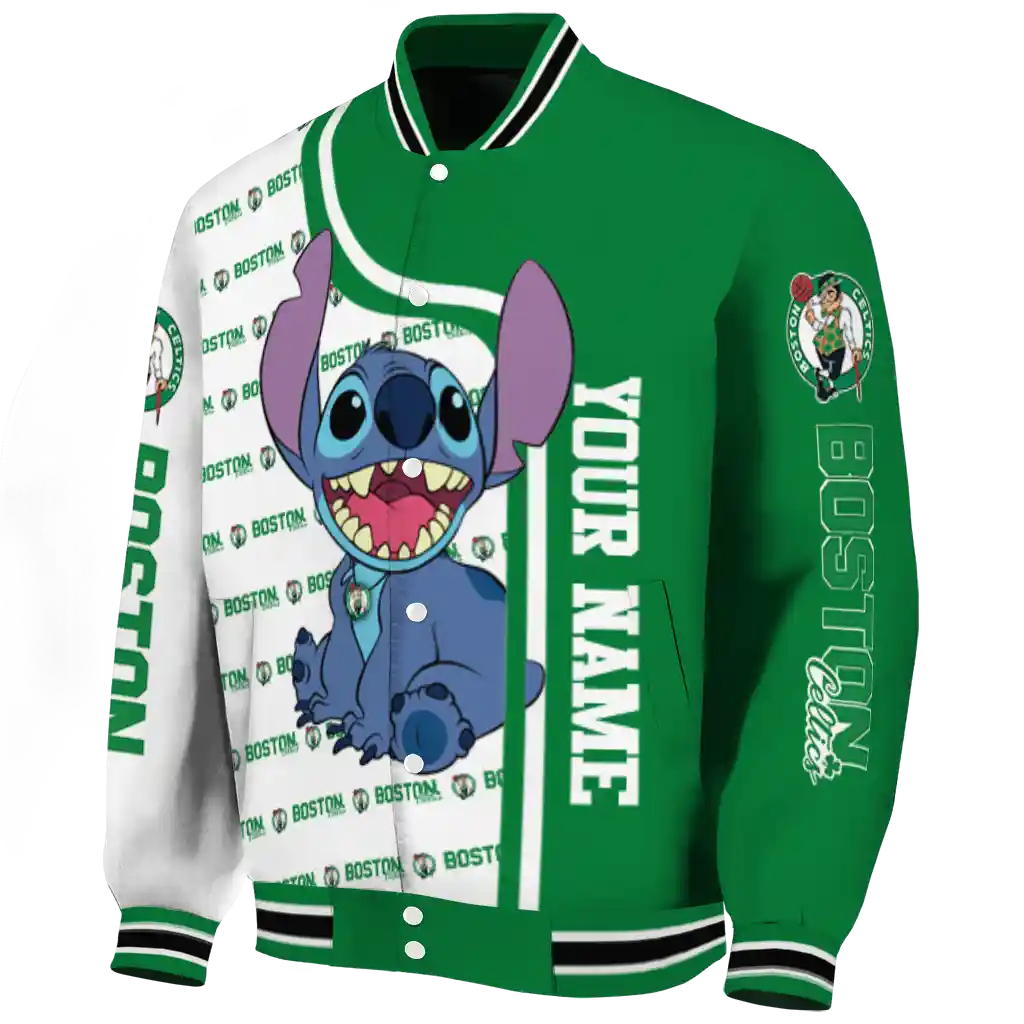 customized boston celtics stitch laughing green varsity jacket best selling customized boston celtics stitch laughing green varsity jacket best selling