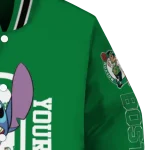 customized boston celtics stitch laughing green varsity jacket best selling