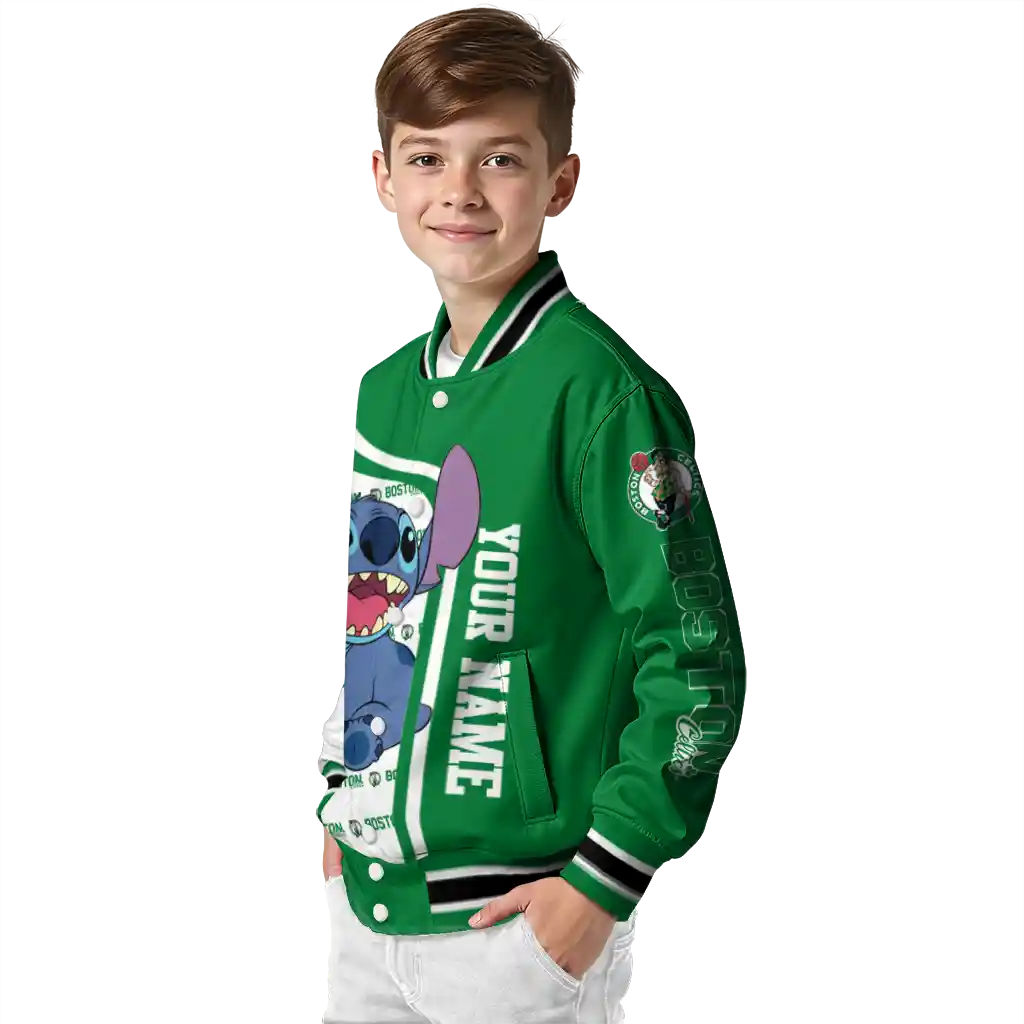 customized boston celtics stitch laughing green varsity jacket trendy customized boston celtics stitch laughing green varsity jacket trendy