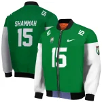 customized boston celtics team patch green bomber jacket best selling