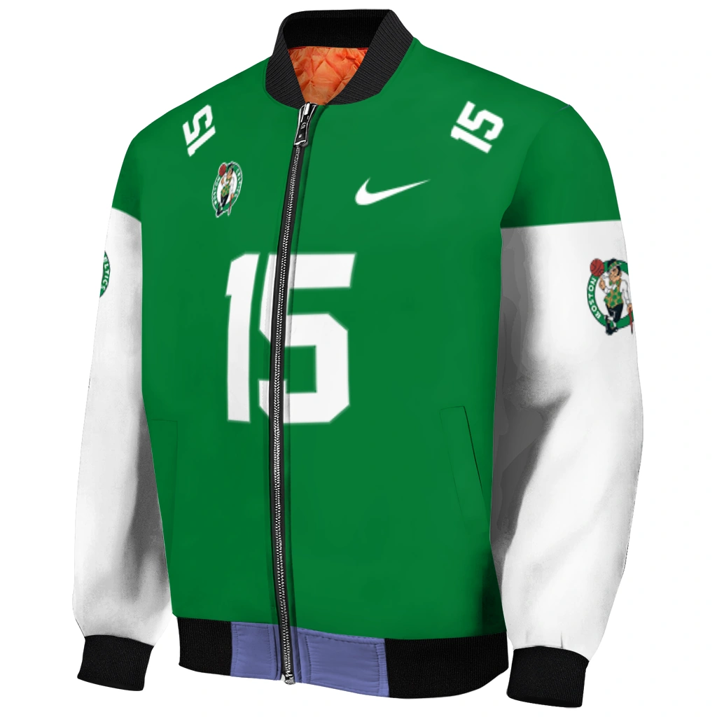 customized boston celtics team patch green bomber jacket fashion forward customized boston celtics team patch green bomber jacket fashion forward