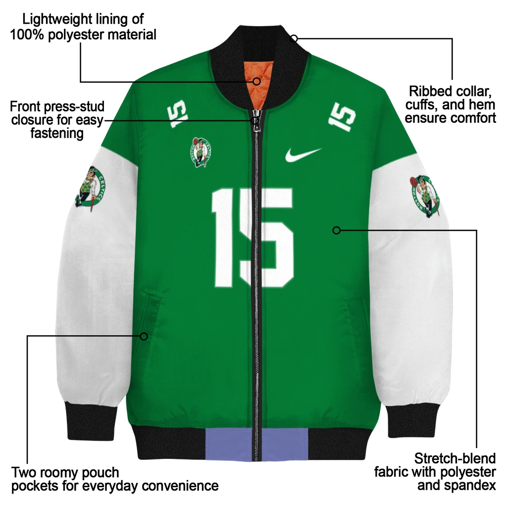 customized boston celtics team patch green bomber jacket new arrival customized boston celtics team patch green bomber jacket new arrival
