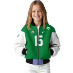customized boston celtics team patch green bomber jacket best selling