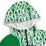 customized boston celtics tribal swirls green windbreaker jacket best selling