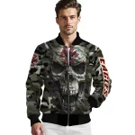 customized boston college eagles camouflage skull camouflage bomber jacket best selling