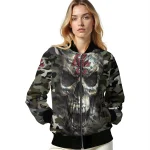 customized boston college eagles camouflage skull camouflage bomber jacket best selling
