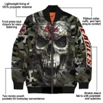 customized boston college eagles camouflage skull camouflage bomber jacket best selling