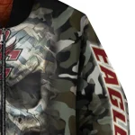 customized boston college eagles camouflage skull camouflage bomber jacket best selling