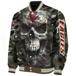 customized boston college eagles camouflage skull camouflage varsity jacket best selling