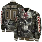 customized boston college eagles camouflage skull camouflage varsity jacket best selling