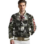 customized boston college eagles camouflage skull camouflage varsity jacket best selling