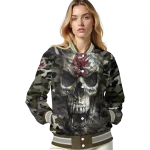 customized boston college eagles camouflage skull camouflage varsity jacket best selling