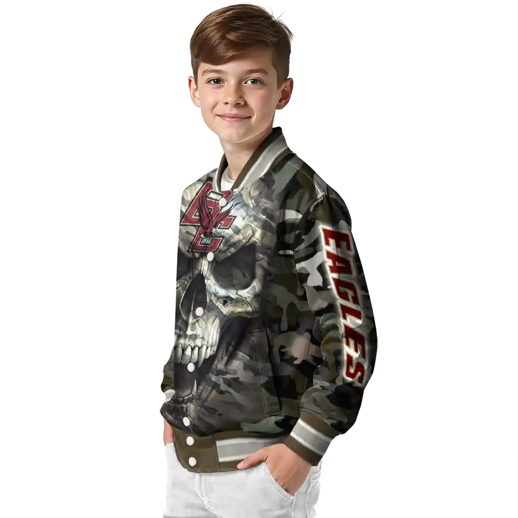 customized boston college eagles camouflage skull camouflage varsity jacket trendy customized boston college eagles camouflage skull camouflage varsity jacket trendy