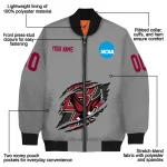 customized boston college eagles feral slash grey bomber jacket best selling