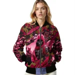 customized boston college eagles skull horde maroon bomber jacket best selling