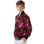 customized boston college eagles skull horde maroon bomber jacket best selling