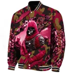 customized boston college eagles skull horde maroon varsity jacket best selling