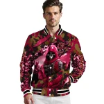 customized boston college eagles skull horde maroon varsity jacket best selling