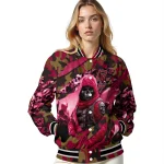 customized boston college eagles skull horde maroon varsity jacket best selling