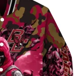 customized boston college eagles skull horde maroon varsity jacket best selling