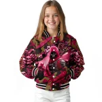 customized boston college eagles skull horde maroon varsity jacket best selling
