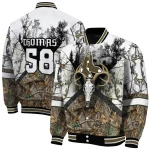 customized boston red sox deer skull camouflage white varsity jacket best selling