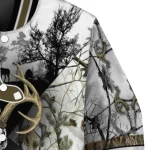 customized boston red sox deer skull camouflage white varsity jacket best selling