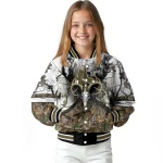 customized boston red sox deer skull camouflage white varsity jacket best selling