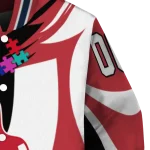 customized boston red sox stars and stripes slashes red varsity jacket best selling
