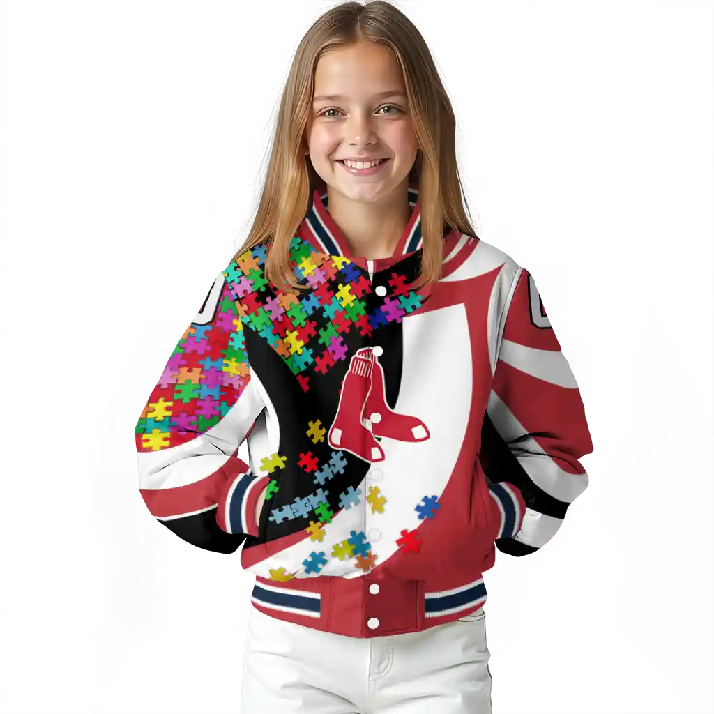 customized boston red sox stars and stripes slashes red varsity jacket top rated customized boston red sox stars and stripes slashes red varsity jacket top rated