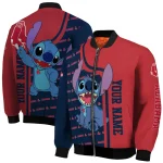customized boston red sox stitch laughing red bomber jacket best selling