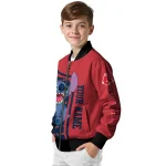 customized boston red sox stitch laughing red bomber jacket best selling