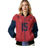 customized boston red sox team patch red bomber jacket best selling