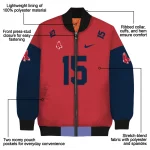 customized boston red sox team patch red bomber jacket best selling