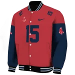 customized boston red sox team patch red varsity jacket best selling