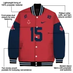 customized boston red sox team patch red varsity jacket best selling
