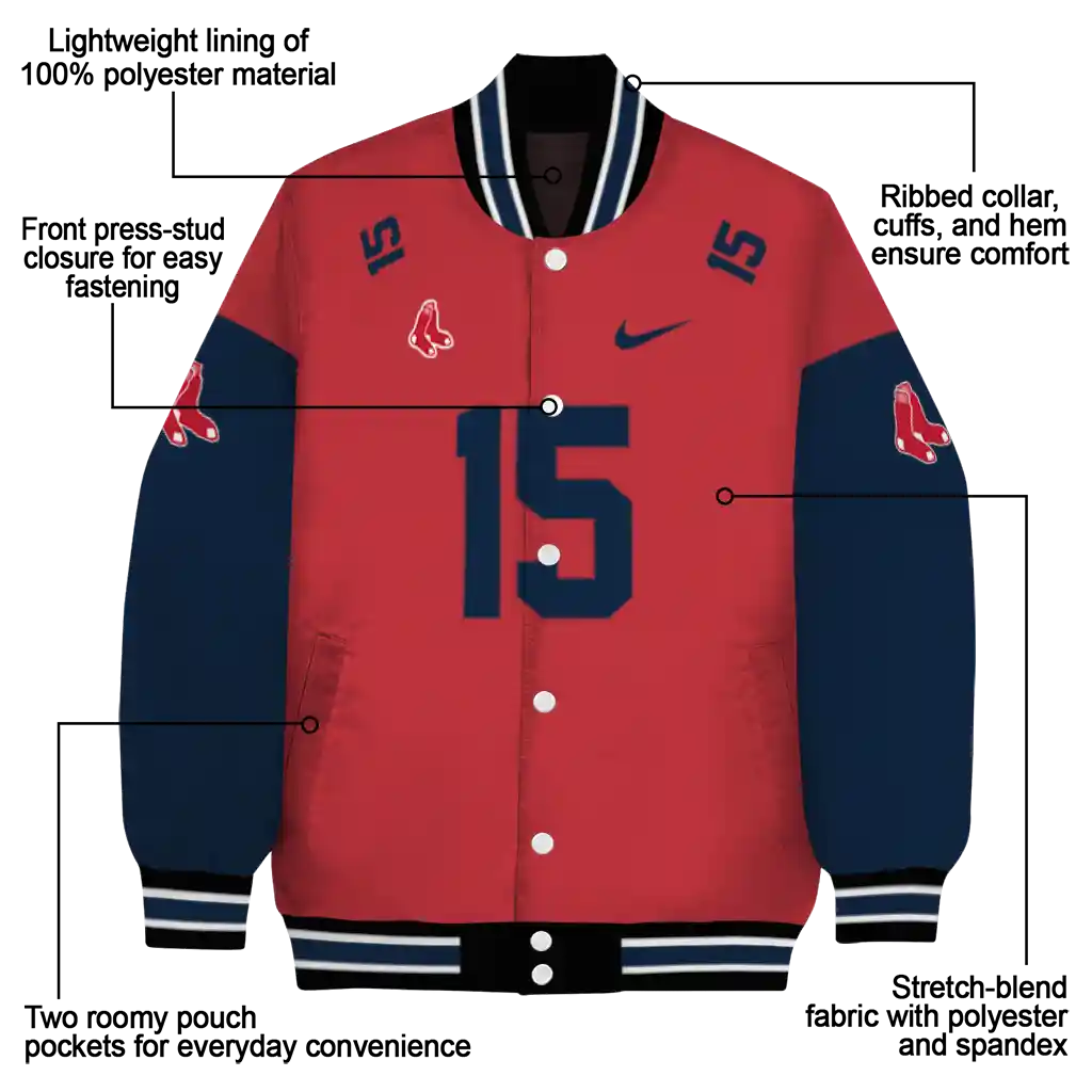 customized boston red sox team patch red varsity jacket new arrival customized boston red sox team patch red varsity jacket new arrival
