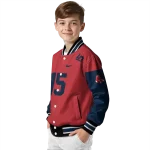 customized boston red sox team patch red varsity jacket best selling