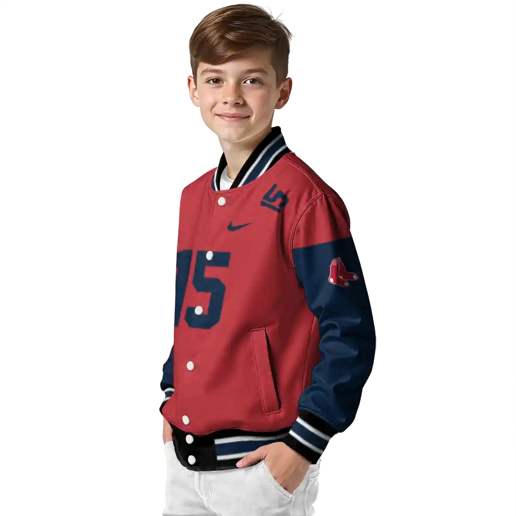 customized boston red sox team patch red varsity jacket trendy customized boston red sox team patch red varsity jacket trendy