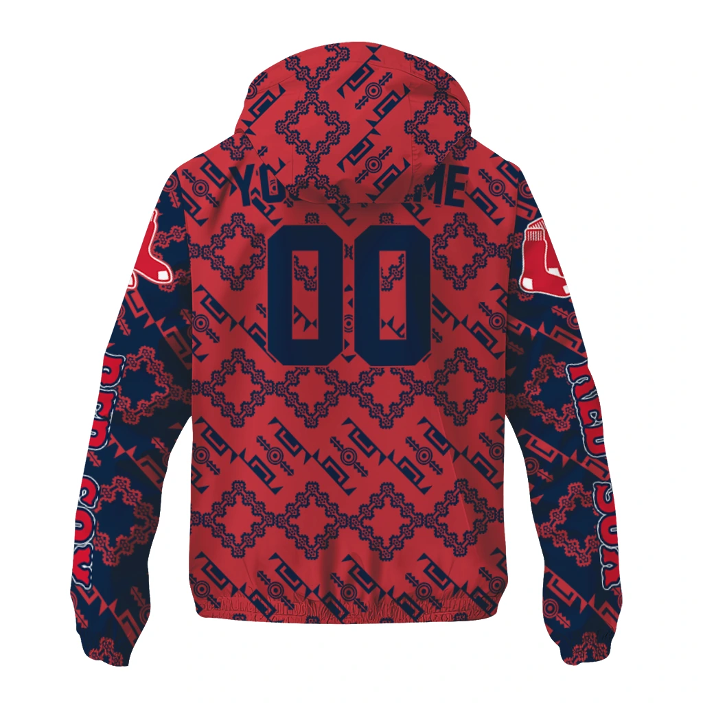 customized boston red sox trellis mesh red windbreaker jacket fashion forward customized boston red sox trellis mesh red windbreaker jacket fashion forward