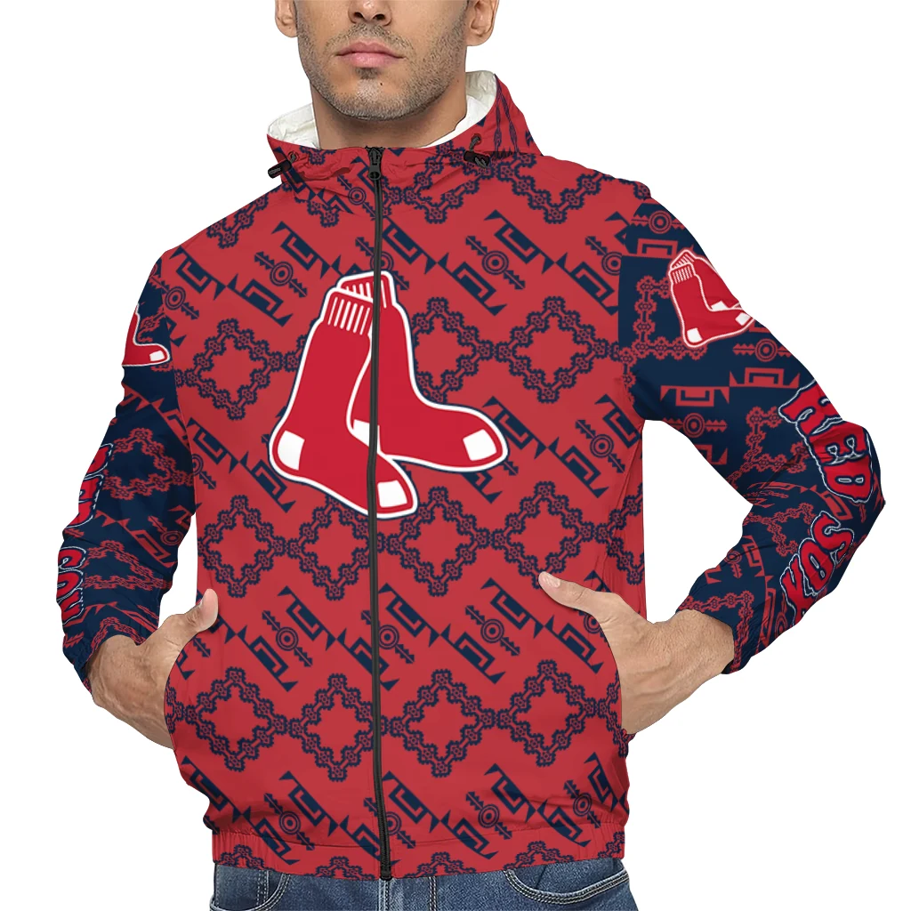 customized boston red sox trellis mesh red windbreaker jacket top rated customized boston red sox trellis mesh red windbreaker jacket top rated