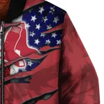 customized boston red sox us flag claws red bomber jacket best selling