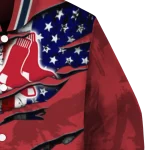 customized boston red sox us flag claws red varsity jacket best selling