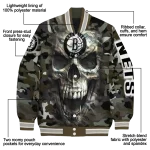 customized brooklyn nets camouflage skull camouflage varsity jacket best selling