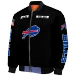 customized buffalo bills american flag skull black bomber jacket best selling
