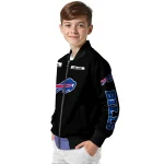 customized buffalo bills american flag skull black bomber jacket best selling