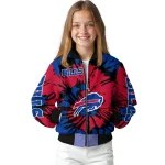 customized buffalo bills burst splatter blue bomber jacket best selling