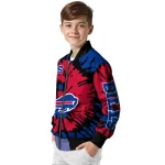 customized buffalo bills burst splatter blue bomber jacket best selling