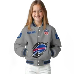 customized buffalo bills claw marking grey varsity jacket best selling
